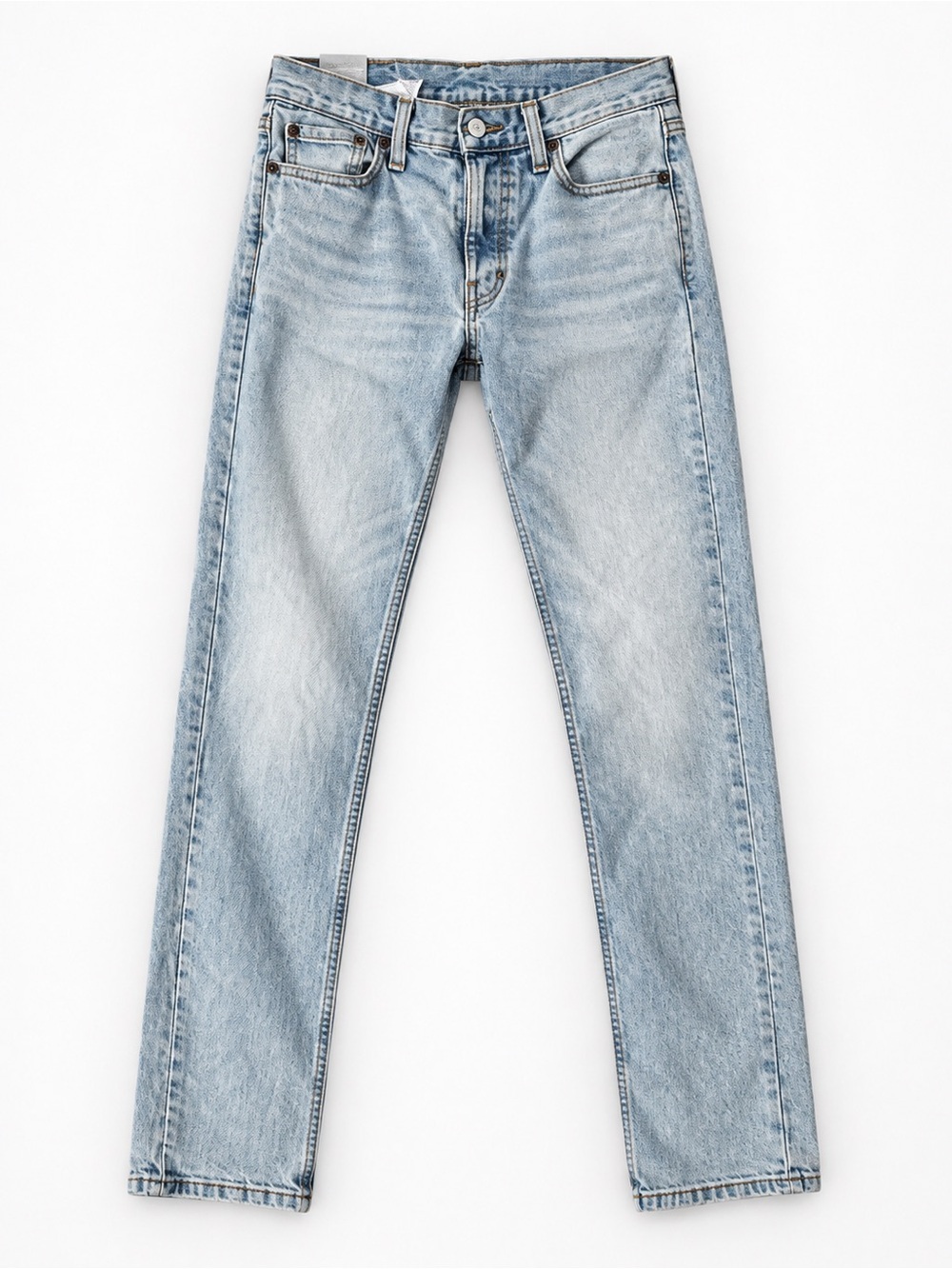 Men's Light Wash Blue Levi 311 Straight-Leg Jeans